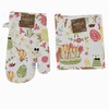 Easter Spring Kitchen Dish Towels Pot Holder Oven Mitt Set,