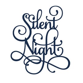 Silent Night Christmas Greetings - Troqueles de corte de metal para manualidades, álbumes de recortes, grabados, álbumes de recortes, manualidades, tarjetas de regalo, decoración del hogar, tarjetas