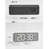 Mermbe Alarm Clock, LED Digital Clock, Multi-functional, Adjust 5 Level
