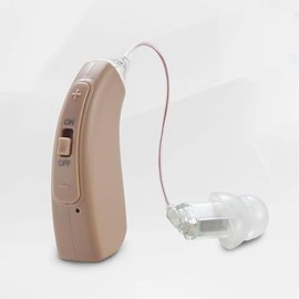 Rechargeable Hearing Aid for Seniors with Noise Cancellation – 16-Channel Digital Sound Processing, Lightweight & Comfortable Design, 20-Hour Battery Life, Easy Volume Control