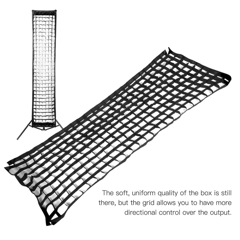 50x130cm Softbox Cellular Grid,Portable Cellular Grid 50x130cm 4‑Corner Soft Light