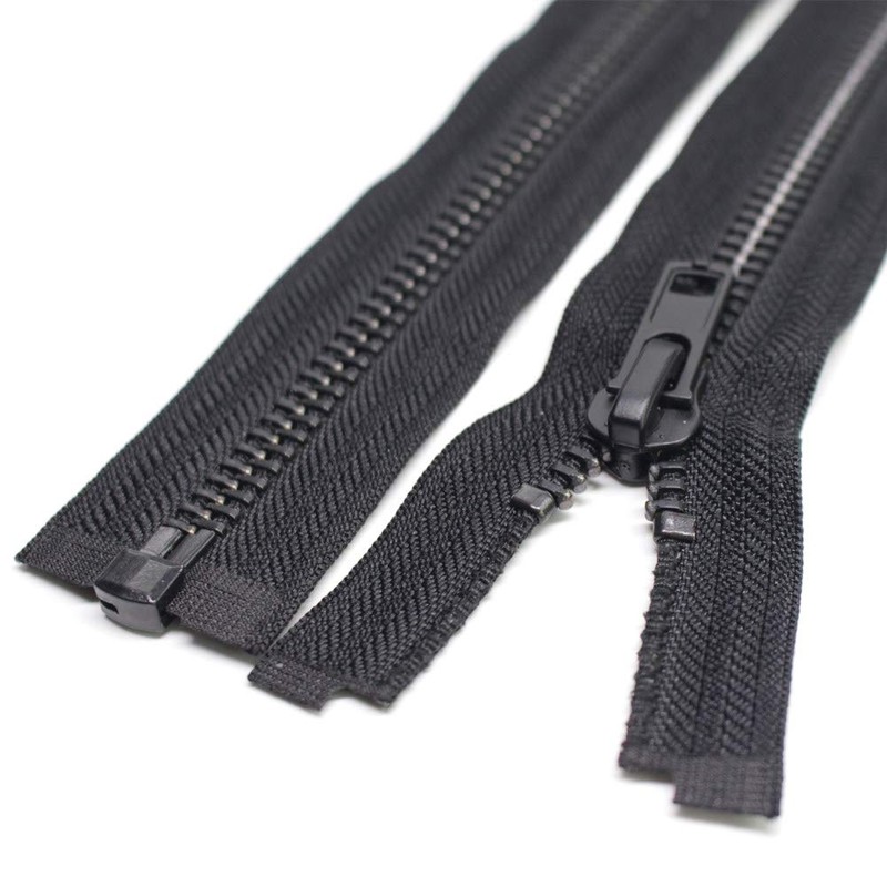 MebuZip #8 8 Inch Black Nickel Teeth Separating Jacket Zipper