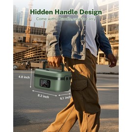 ODSD Cordless Electric Lunch Box for Adults, 16000mAh Rechargeable Self-Heating Lunch Box Food Warmer with Timer & Adjustable Heating, 34oz/1L Container with Insulated Bag for Office Car Outdoor