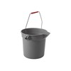 Rubbermaid BRUTE Bucket (S), 3.7 gal (9.5 L), Gray FG296300GRAY
