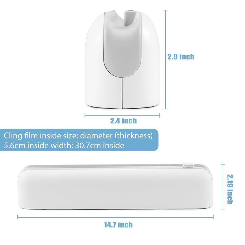 Hojudo Wrap Organizer with Slide Cutter,High Capacity Magnetic Preservation Film