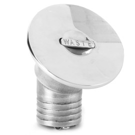 Water Filling Hatch Inlet RV Trailer Water Fuel Injection Connector Marine 38 mm / 1.5 Inch Stainless Steel for Yacht Fishing Boat RV Speedboat