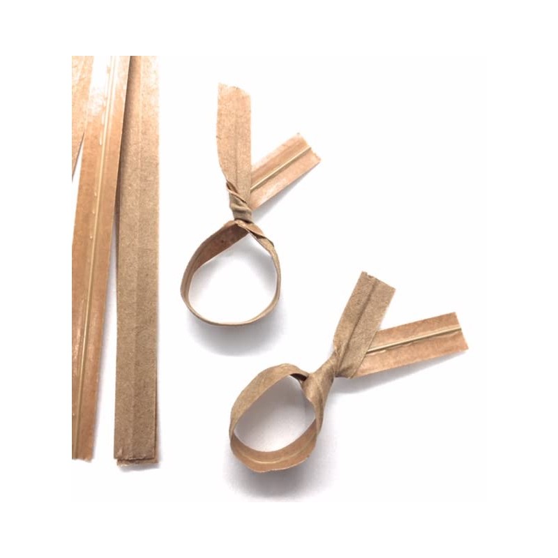 100pcs Plastic/Paper Coated 4" (10cm) X 1/4" (6mm) Twist Ties