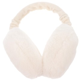 HEMOTON Plush Earmuffs Soft Ear Warmers Adjustable Winter Plush Ear Covers Headwear Outdoor Earmuffs Accessories, White