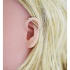 Non-Piercing Fake Adjustable Faux Industrial Piercing Earring (35mm(adjustable))