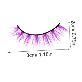Baluue Set of 3 Pairs False Eyelashes 3d Makeup Lashes Dense and Natural for Lady Material Chic Look