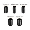 sourcing map 50pcs Round End Protective Caps Rubber Cover 1/4"