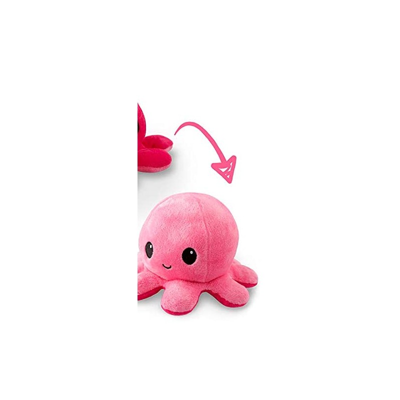 TeeTurtle - The Original Reversible Octopus Plushie - Light Pink