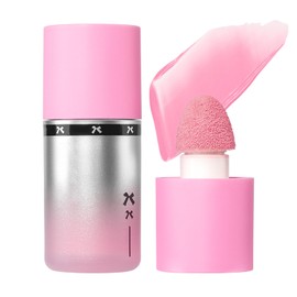YiGuMy Blush Liquid Makeup Cream Stick, Blendable Cheek Weightless Watercolor Sheer Finish, Soft Peach Face Tint for Mature Skin, Easy Application Beauty Essential (V1 Milk Powder)