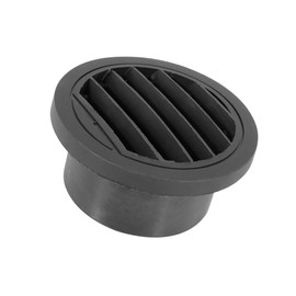 Hihaha 75mm Round Car Heater Ducting Warm Air Vent Outlet 360 Degrees Black Durable Material