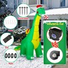 Calmbee 10 FT Christmas Inflatables Decoration, Giant Movable-Head Dinosaur with