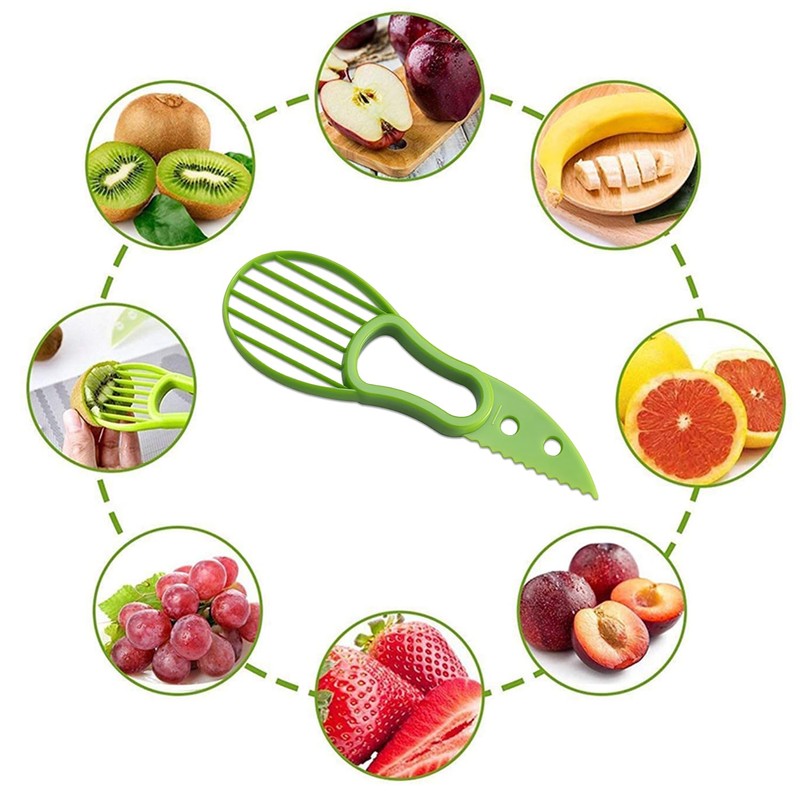 Avocado Slicer,Avocado Peeler Perfect for Mashing Avocados Enucleation Making Guacamole(Green)