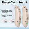 K&FCOPTEE Rechargeable Digital Hearing Aid Behind The Ear For Senior