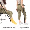 JJDPARTS 35" Long Dressing Stick with Shoe Horn with Sock