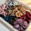 Satin Scrunchies for Women, 5.2" Large Hair Ties No Crease