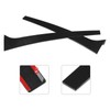 2PCS Rear Window Side Trim Gloss Black ABS Replacement for
