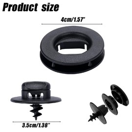 Wzenclave 4 Sets Car Floor Mat Retainer Clip Kit Automotive Carpet Clips Holder Clamps Car Floor Carpet Fixator Rotating Button Foot Pad Anti Slip Buckle Compatible with Volkswagen and Skoda