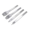 Leather Craft Tool Hole Punches 1+2+4+6 Prong Lacing Stitching Punch,