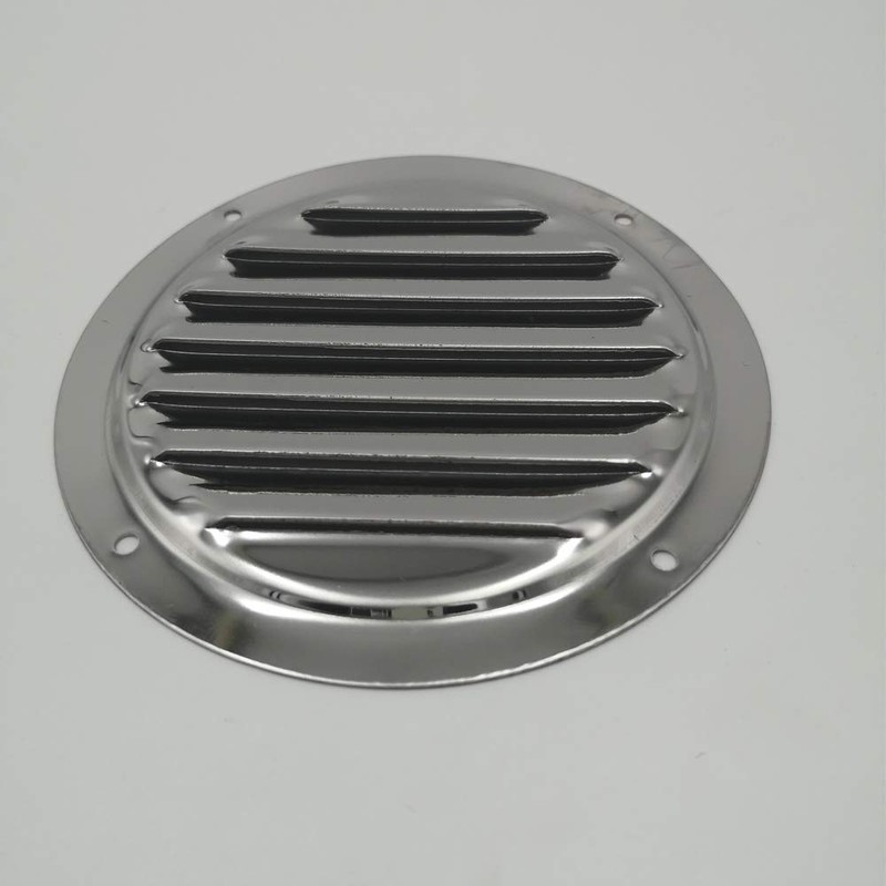 2PCS 5" Round Louvre Air Vent stainles steel Ventilation Ventilator
