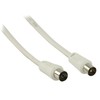 Valueline VLSP40000W200 Coaxial Aerial Lead Male-Female, 20 m, White