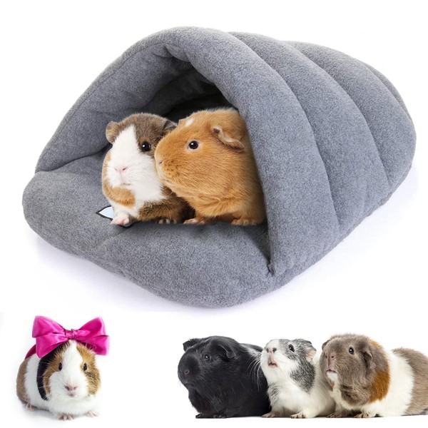 TUAKIMCE Guinea Pig Bed Soft Fleece Rat Bed Guinea Pig