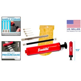 Effortless Ball Pump Kit - 7.5 Inch Hand Pump with All Accessories for Athletes