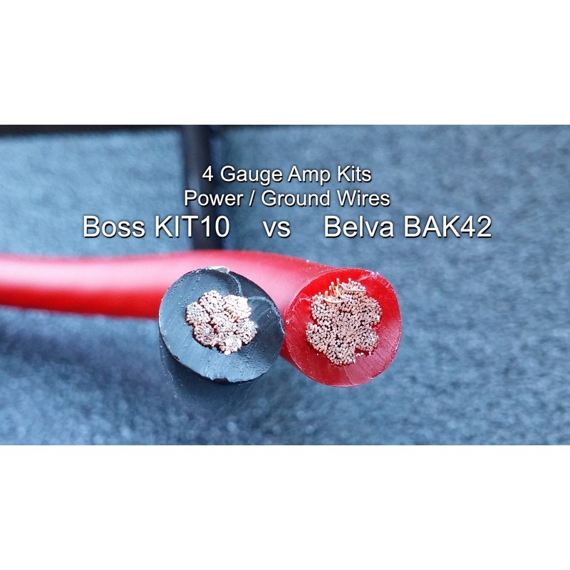 Belva BAK42 Professional Grade Complete 4 Gauge 2-Channel Copper-Clad Amp
