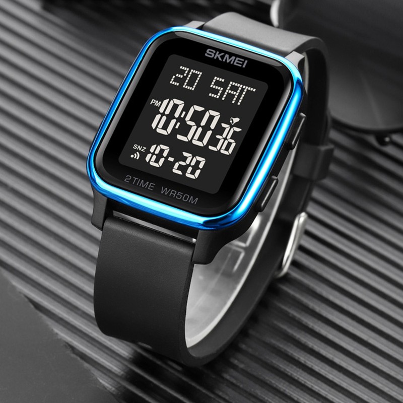 SKMEI 1858 sports watches Countdown double time watch alarm clock