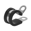 Cable Clamps Assortment Kit,50pcs Rubber Cushion Insulated Clamp.Stainless Steel Pipe