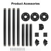 Jeasor Industrial Iron Pipe Clothes Hanging Bar DIY Wall-Mounted Garment