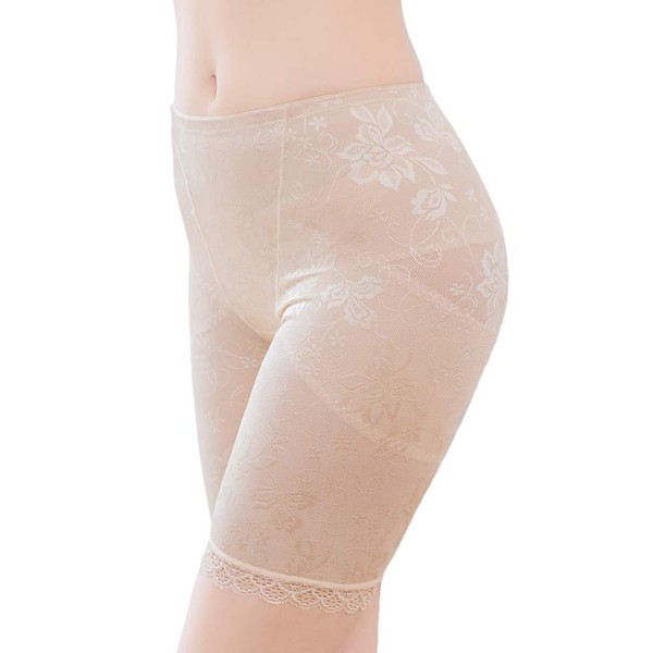 2Hatch MOMO SHAPE Shapewear Pelvic Girdle, 11.0 lbs (5 kg), Use For 24 Hours, Large Size, High Waist, Postpartum Girdle, Tummy Tightening, Butt Lifting, Full Lace, 1.1 gal (4 L), Middle Length, Beige, beige