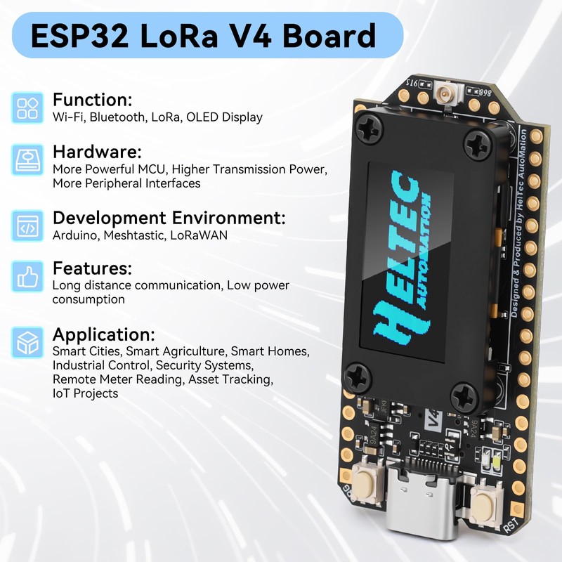 Meshnology ESP32 LoRa V4 Development Board + L76 GNSS Module