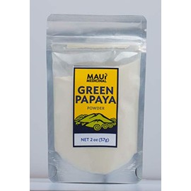 Maui Medicinal Herbs Green Papaya Fruit Powder 2oz Zip-Pouch