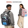 Heavy-Duty Clear Backpack for School and Work, Large Transparent Bag