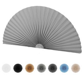 Arch Window Pleated Blinds Half Circle Window Shades Cordless Non-Woven Self Adhesive Shades Half Moon Round Window Cover Easy to Cut & Install