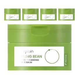Be Plain Mung Bean Pore Cleansing Milk Balm, 100ml, 5 pcs / 비플레인 녹두 모공 클렌징 밀크 밤, 100ml, 5개