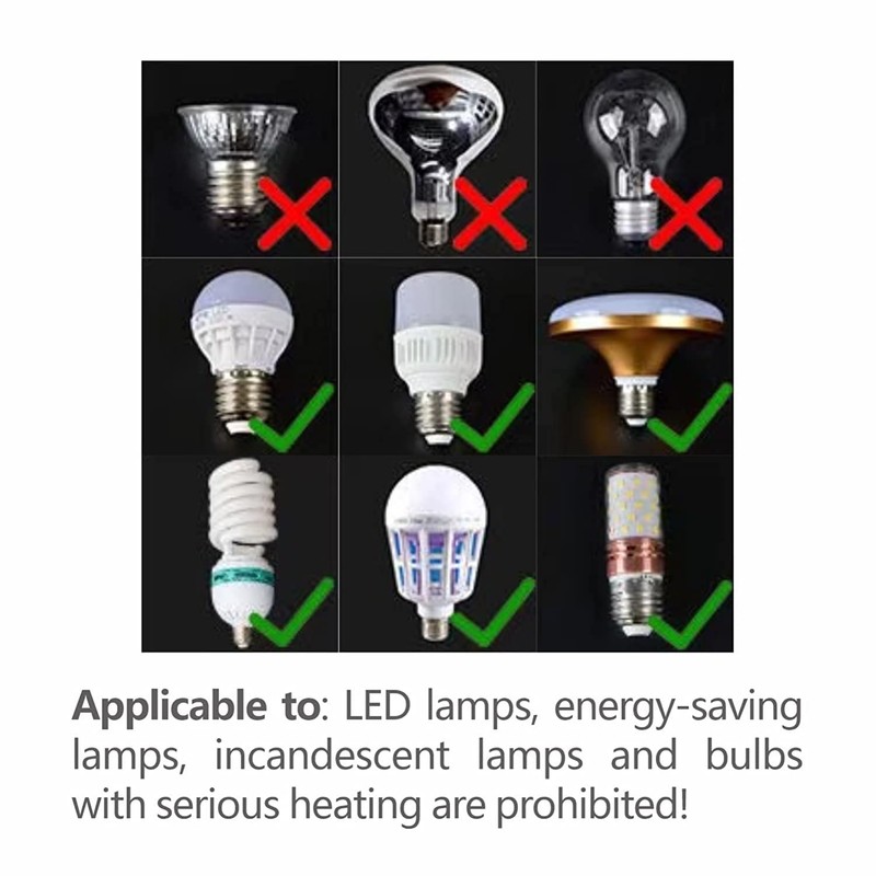 E26/E27 Light Socket Extender Adapter, 58CM/22.5 Inch Extension165℃ Heat-Resistant No