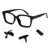 MARE AZZURO Oversized Reading Glasses Women Stylish Reader 0 0.5