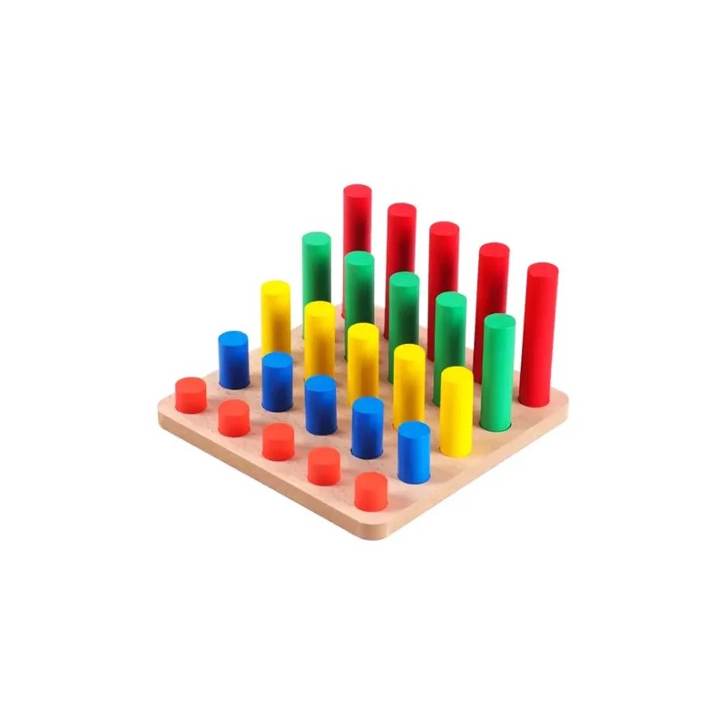Clasificador De Cilindros Montessori Material Didactico Niño