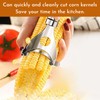 2Pcs Stainless Steel Corn Peeler & Kernel Remover Tool -