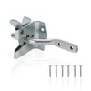 Garden Gate Latch for Wooden Gates - Galvanised Silver Door