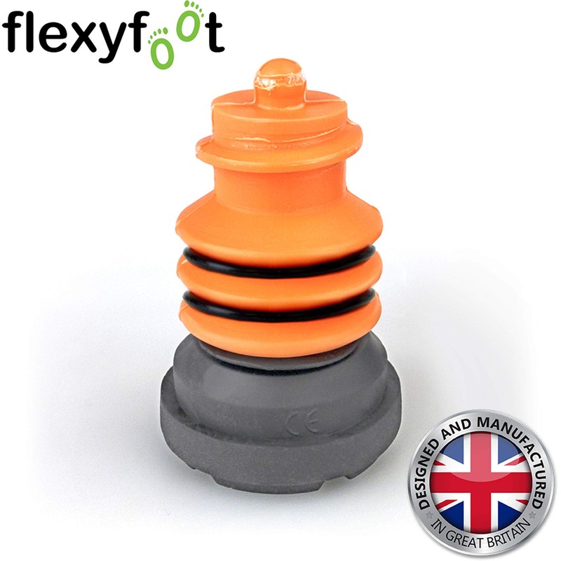 Flexyfoot Shock Absorbing Crutch Ferrule Replacement Foot – Universal Fit