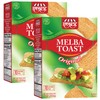 Snacktery Original Melba Toast Crackers - All Natural Thin and