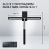 ovimar Gedser Shower Squeegee, No Drilling, Stainless Steel, Silver, Replaceable