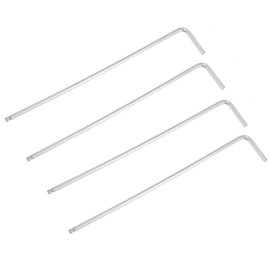 TA-VIGOR 4Pcs 3/32" Ball End Hex Key Wrench, Long Arm L-Shaped CR-V Steel Allen Wrench Tool for Bike, Furniture, and Mechanical Repair