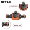 Amazleer 2 Pcs Garden Hose Connectors, Double-Tap Nozzle Valve for